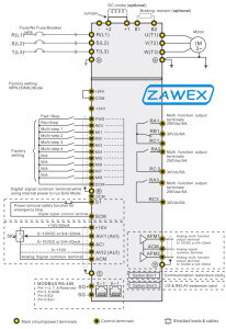 Schemat falownika DELTA CP2000