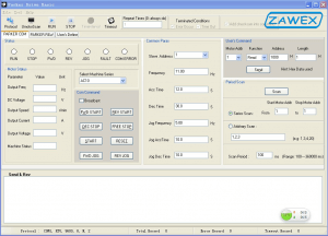 Okno programu PARKER PDB